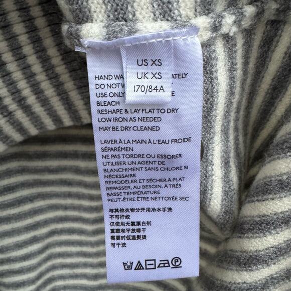 Anthropologie Sweater Stripes Viscose Blend XS Classic Versatile Classic - Picture 8 of 10